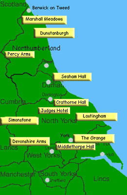 Country house hotels Yorkshire, Durham & York